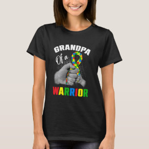 Camiseta Avô De Um Guerreiro Dia De Conscientização Do Auti