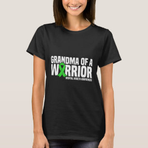 Camiseta Avó De Um Guerreiro Fita Verde Ai Da Saúde Mental