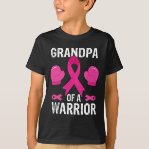 Camiseta Avô De Um Mês de consciência do câncer de mama De 