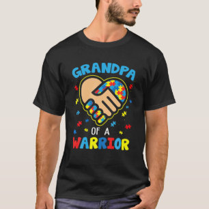 Camiseta Avô de um Quebra-cabeça de Consciência do Autismo