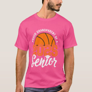Camiseta Avô de uma turma de formandos seniores de basquete