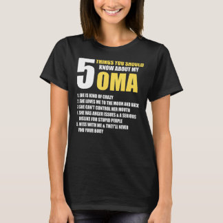 Camiseta Avó Definição Mãe Cinco Oma Lo