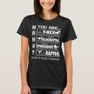 Camiseta Avó Dinossauro Meu Dinossauro Favorito Gif