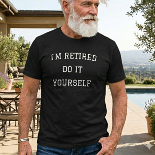 Camiseta Avô Divertido de Aposentadoria Simples