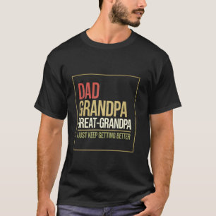 Camiseta Avô divertido gerações familiares para pais