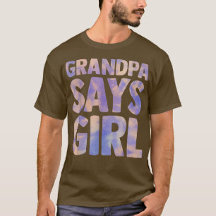 Camiseta avô diz que sexo feminino revela anúncio de gravid