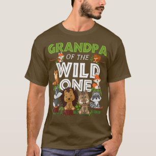 Camiseta Avô do Anim Woodland do Jardim Zoológico Selvagem