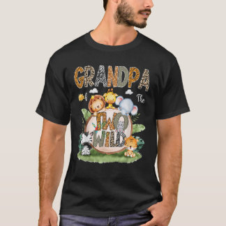 Camiseta Avô Do Animal Safari segundo aniversário Selvagem