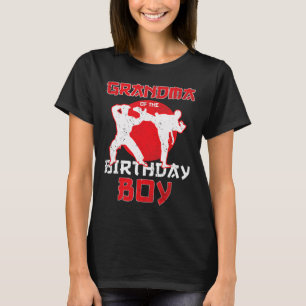 Camiseta Avó Do Aniversário Karate Taekwondo Boy Marti