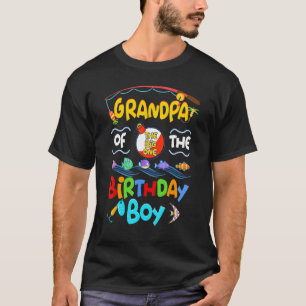 Camiseta Avô Do Aniversário Para Menino Peixe Fofo Uva Do M