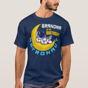 Camiseta Avó Do Astronauta Astronauta De Aniversário