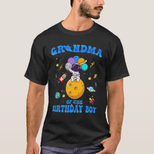 Camiseta Avó Do Astronauta Espacial Birthd