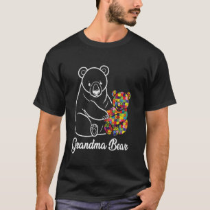 Camiseta Avó do Autismo Nana Crianças Autistas Avó Protetor
