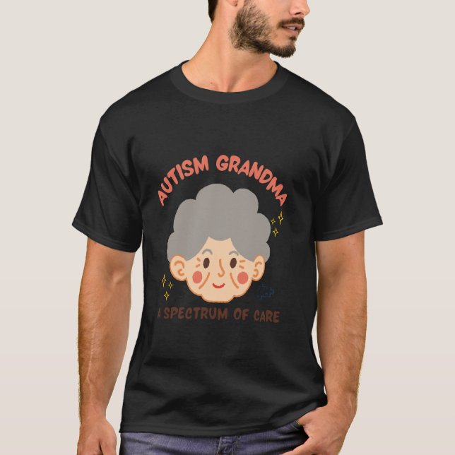 Camiseta Avó do Autismo Um Espectro de Cuidado (Frente)