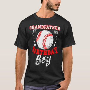 Camiseta Avô Do Beisebol Do Aniversário Bda
