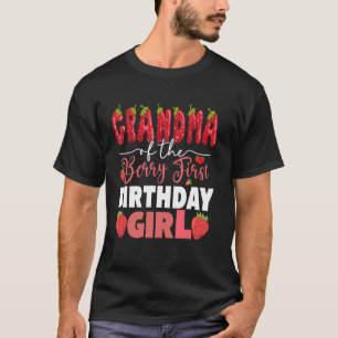 Camiseta Avó do Berry Primeiro Aniversário da Rapariga Stra