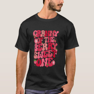 Camiseta Avó Do Berry Sweet One Strawberry First Bir