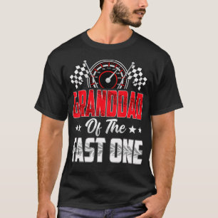Camiseta Avô Do Carro De Corrida De Aniversário De 1 Ano