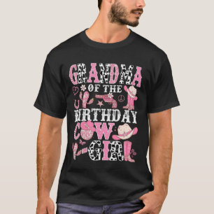 Camiseta Avó do Cow-Girl Rodeio de Aniversário Cowgirl Bir