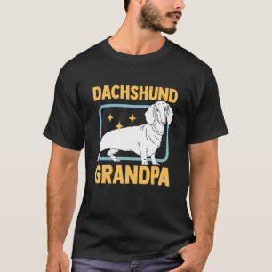 Camiseta Avô do Dachshund Macho Dachshunds Dono de Cachorr