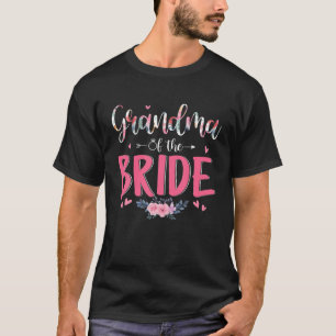 Camiseta Avó Do Dia de as mães Feliz Casamento Fa