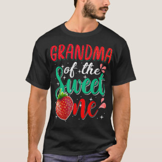 Camiseta Avó Do Doce primeiro aniversario De Morango F