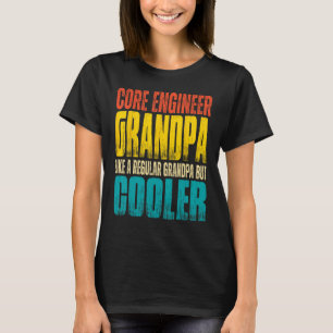 Camiseta Avô do Engenheiro Mens Core como um vovô normal
