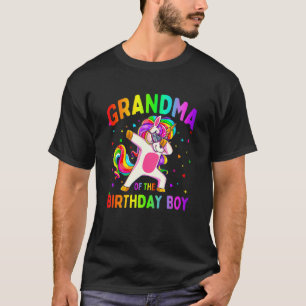 Camiseta Avó do Festa de aniversário Rapaz Dabbing Unicorn