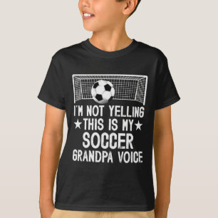 Camiseta Avô do Futebol Voz Avô de um jogador de futebol Vô