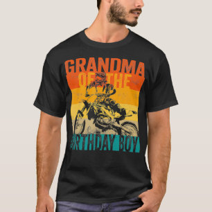Camiseta Avó Do Garoto De Aniversário Motocross Dirt Bike P