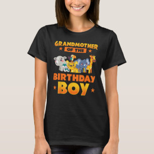 Camiseta Avó Do Garoto De Aniversário Zoo Safari Bday Pa
