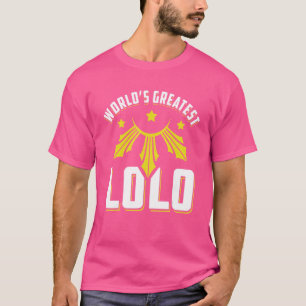 Camiseta Avô do Grande Mundo Lolo Filipino Avô