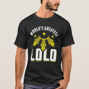 Camiseta Avô do Grande Mundo Lolo Filipino Avô