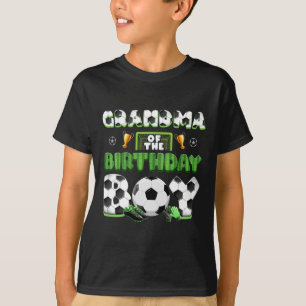 Camiseta Avó Do Grupo De Futebol Do Menino Aniversariante F