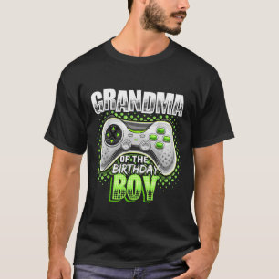 Camiseta Avó do Jogo de Vídeo de Jovem de Aniversário Bi