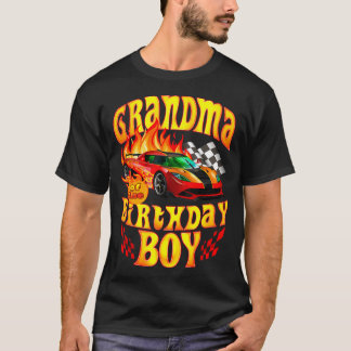 Camiseta Avó do menino aniversariante corrida engraçada da