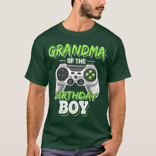 Camiseta Avó do Menino de Aniversário Correspondente Jogo d