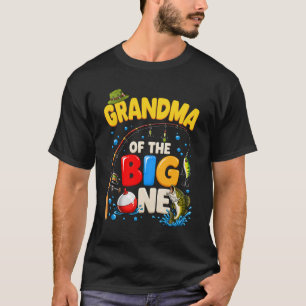 Camiseta Avó do Menino de Aniversário de Pesca do Grande