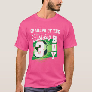 Camiseta Avô Do Menino De Aniversário É Meu 3º Aniversário