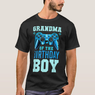 Camiseta Avó do Menino de Aniversário Vídeo Game Jogo Corre