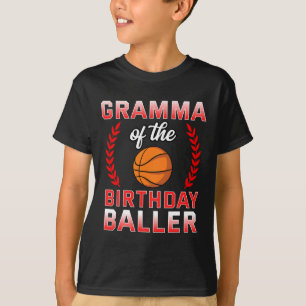 Camiseta Avó do Menino do Aniversário Celebração de Anivers