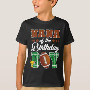 Camiseta Avó do Menino do Aniversário do Jantar de Futebol