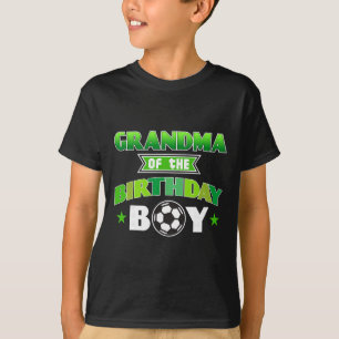 Camiseta Avó Do Menino Do Aniversário Festa De Futebol Famí