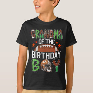 Camiseta Avó Do Menino Do Aniversário Futebol De Dia De Jog