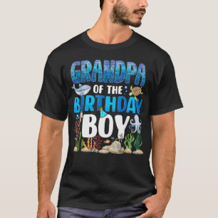 Camiseta Avô Do Menino Do Aquário Animais Marinhos Do Aquár
