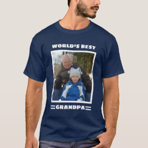 Camiseta Avô do Mundo Personalizado com Foto