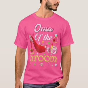 Camiseta Avó Do Noivo Feliz Casamento Flor Sapato Rosa Mãe