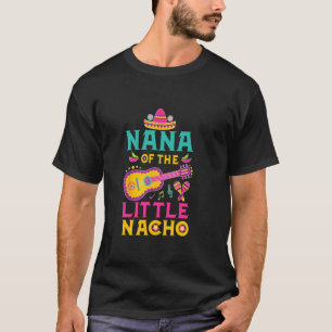 Camiseta Avó do Pequeno Nacho Tema Mexicano 1º Aniversário