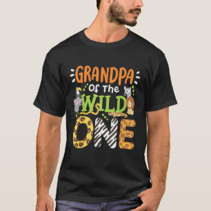 Camiseta Avô do Selvagem Garotos Crianças Safari Zoológico