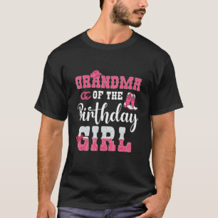 Camiseta Avó Do Tema Da Garota De Aniversário Ocidental